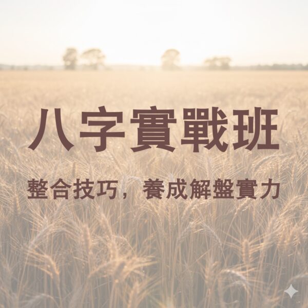 八字實戰陪跑班